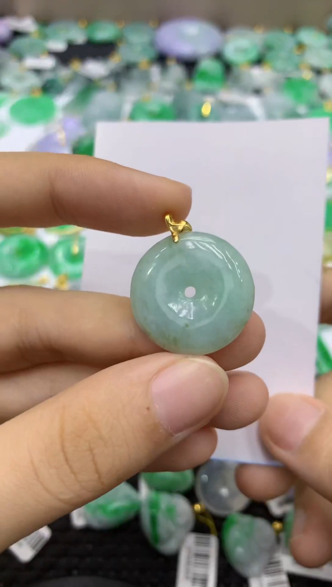 颈饰未镶嵌翡翠天然缅甸翡翠A货