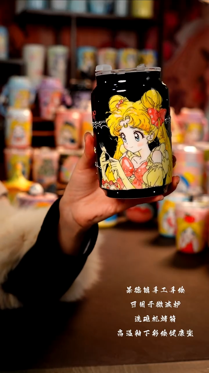 景德镇手工手绘陶瓷杯杯
