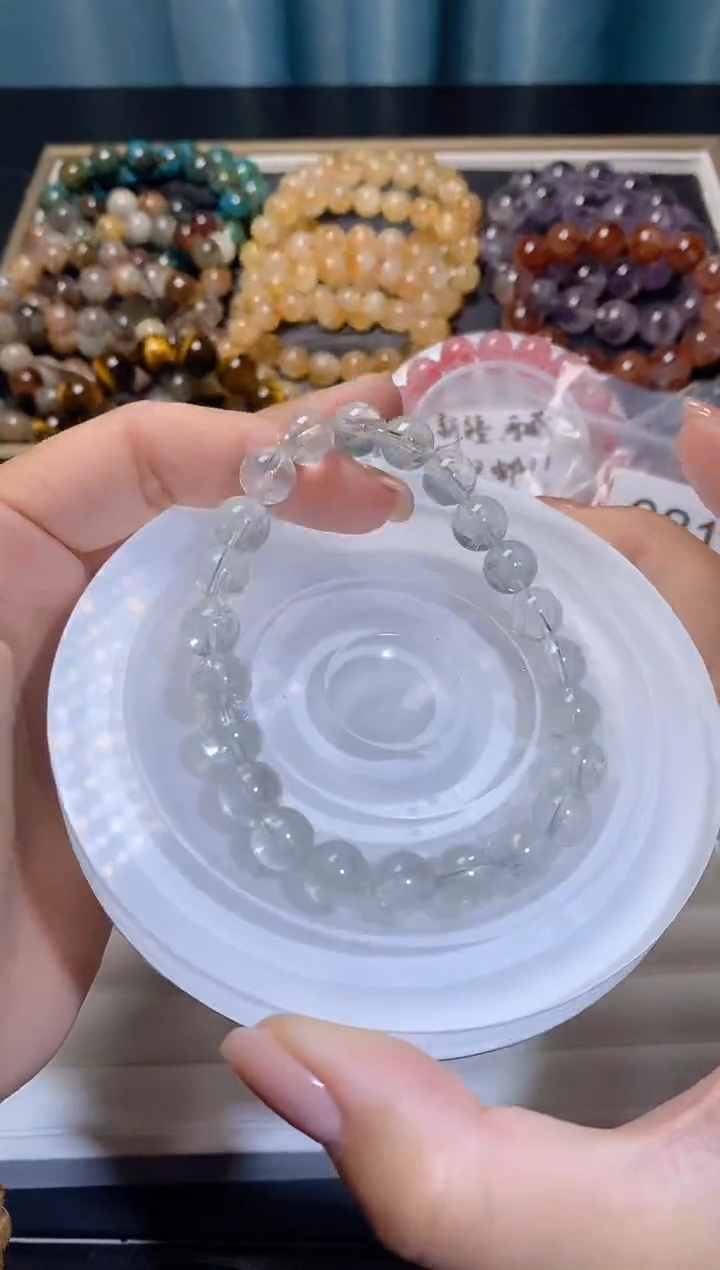 【闪购商品】水晶手串未镶嵌绿阿赛400