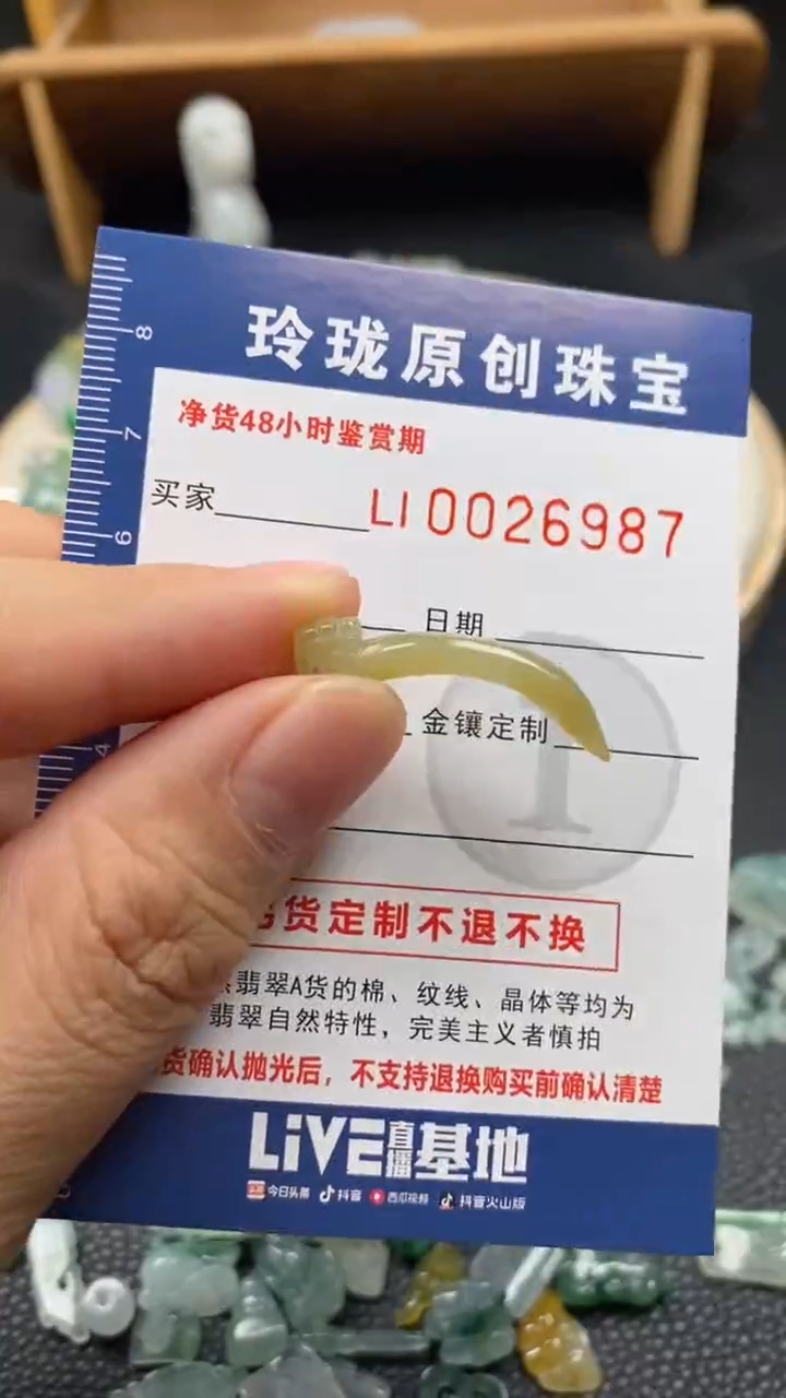 【闪购商品】翡翠颈饰未镶嵌翡翠净货26987