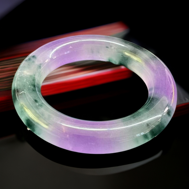 紫气东来冰飘花多彩珐琅手镯（盛总甄选）WS826165