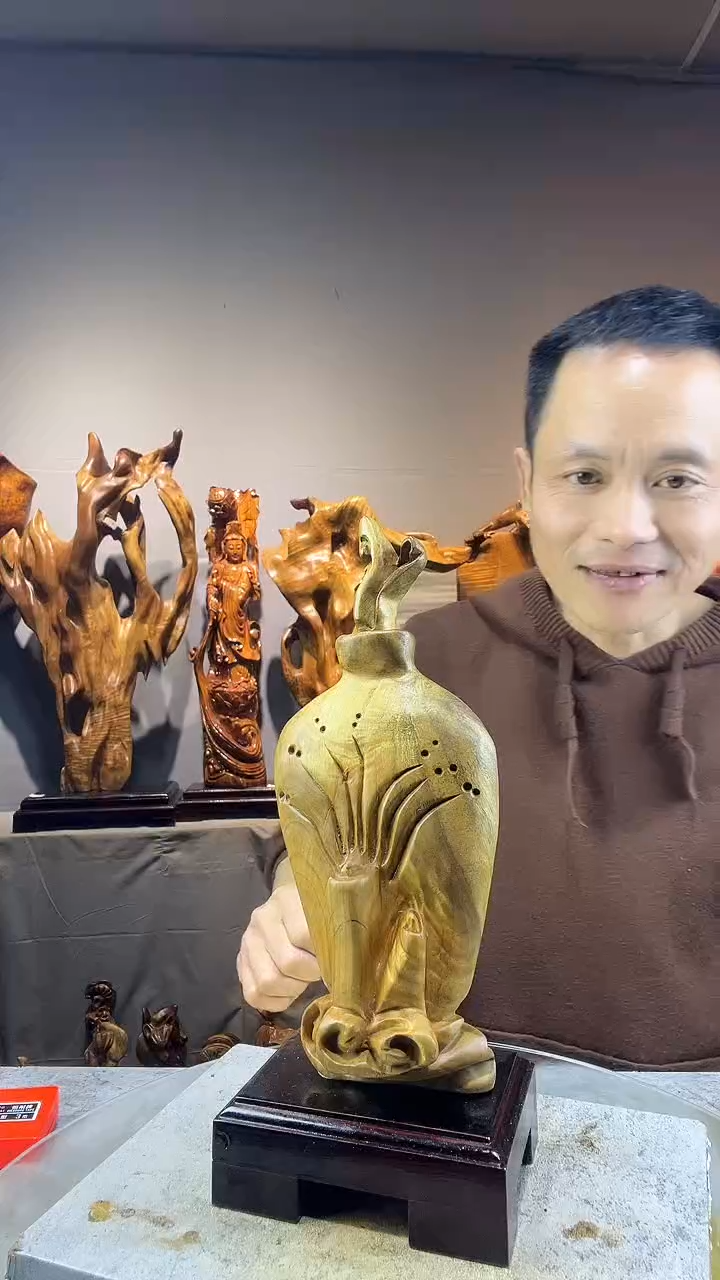 金丝楠储****赁小叶桢楠随行摆件51