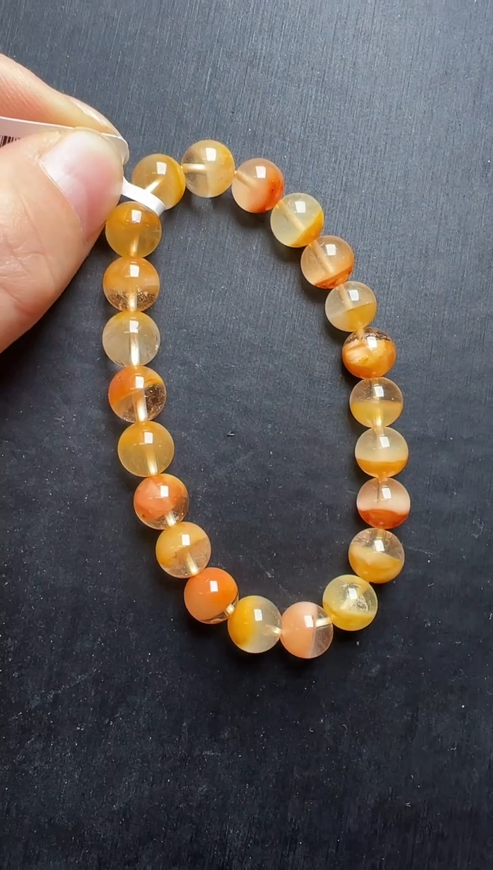 未镶嵌手串水晶金兔毛手串8mm+ JP56814 