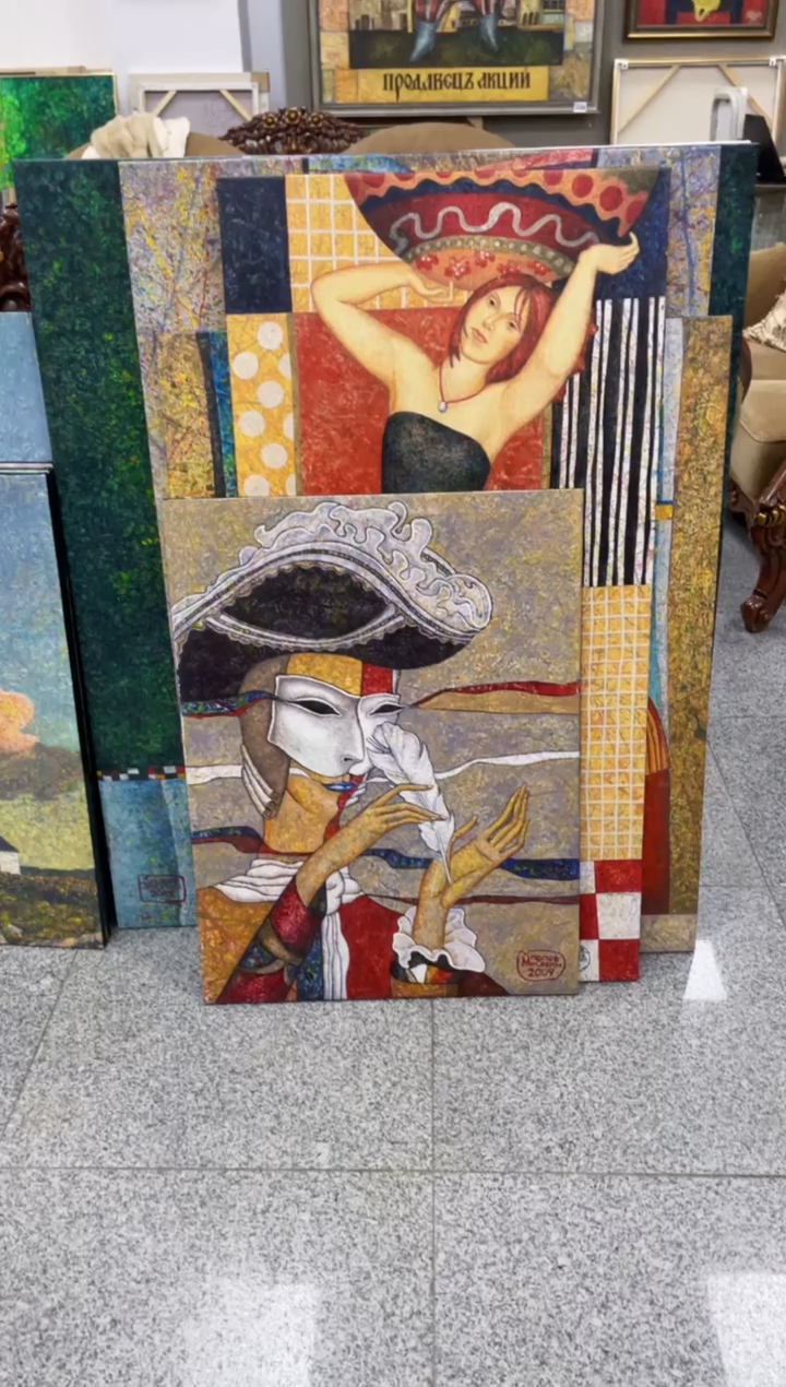 【闪购商品】俄罗斯油画作品《》60*80内B
