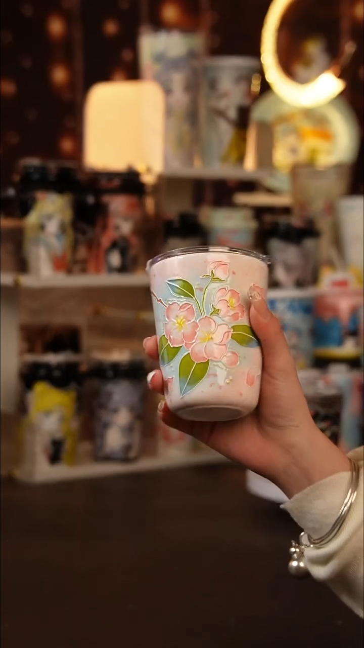 (玉泥）景德镇手工手绘文创陶瓷杯