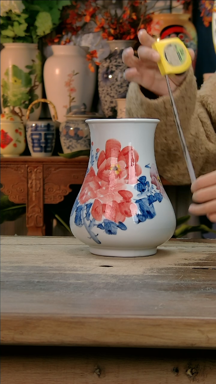 【闪购商品】瓷片景德镇纯手工釉下彩精品花瓶