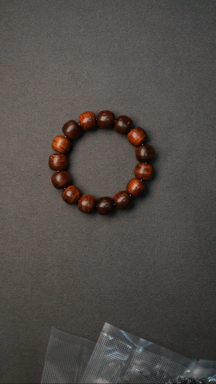 【闪购商品】黄花梨/降香黄檀手串/手链越黄黄花梨15mm老型