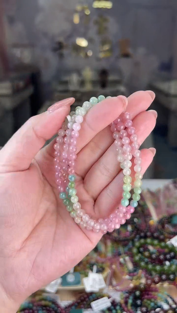 【闪购商品】碧玺/未镶嵌4mm+碧玺多圈多样性发货