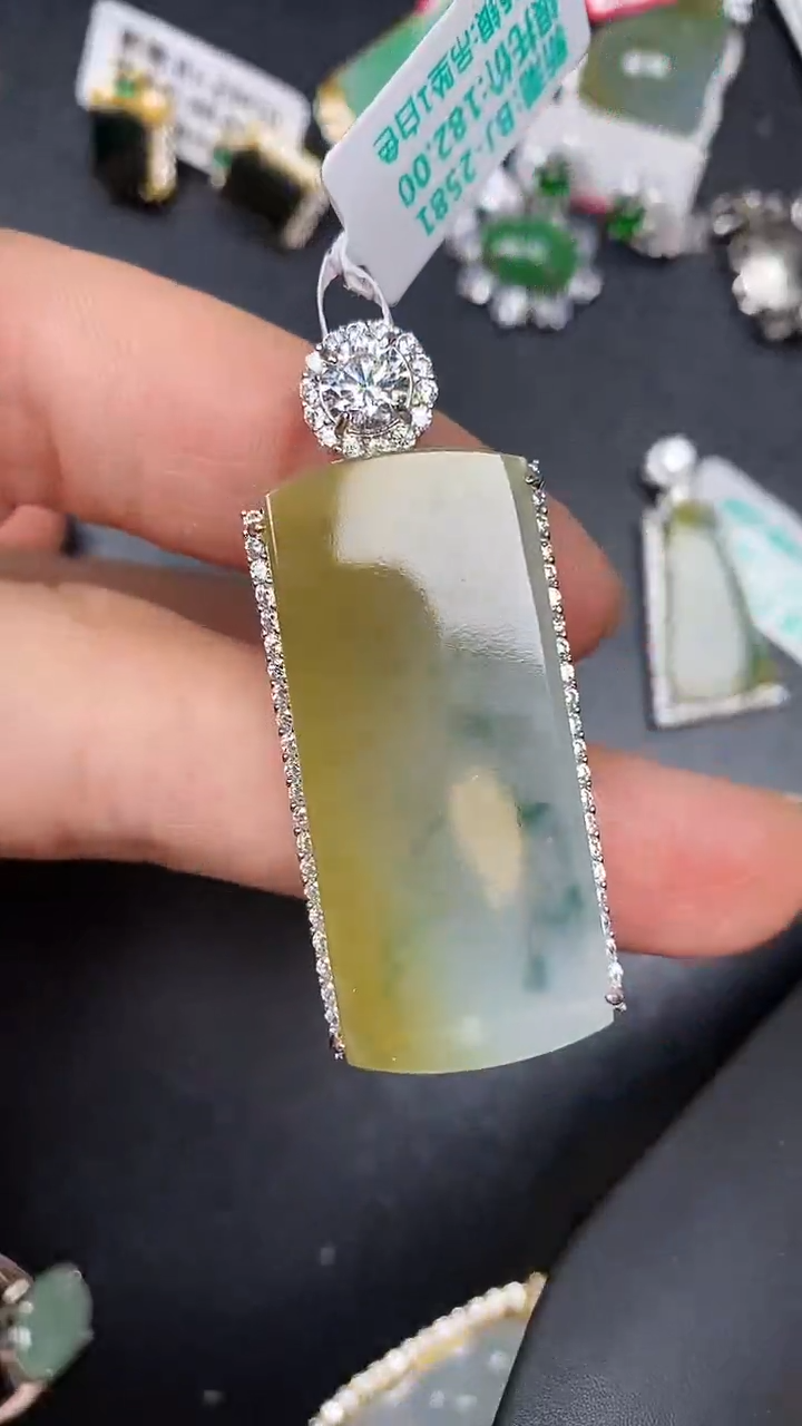 银S925镶嵌戒指翡翠1220