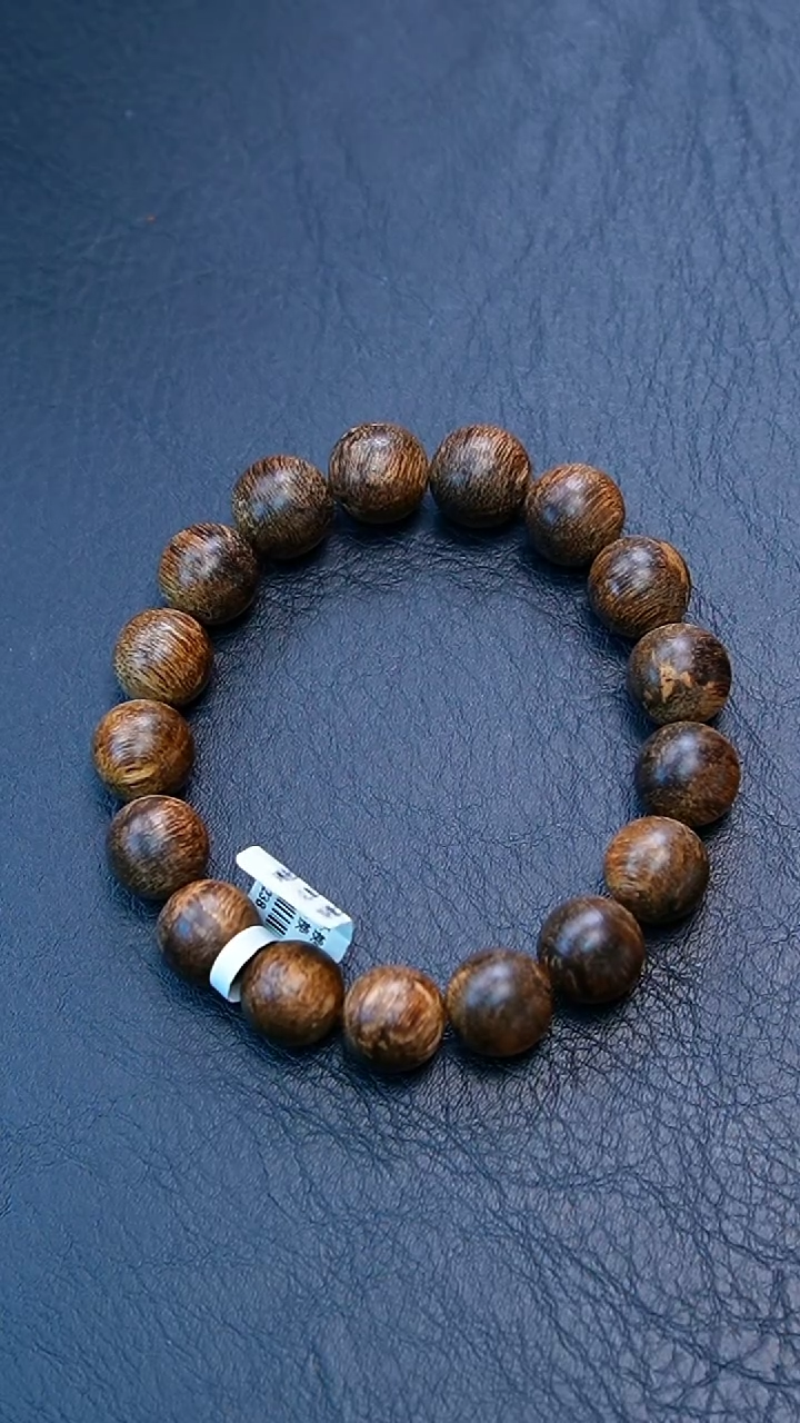 【闪购商品】沉香手串1.3文莱黑棋九九沉单圈19克+