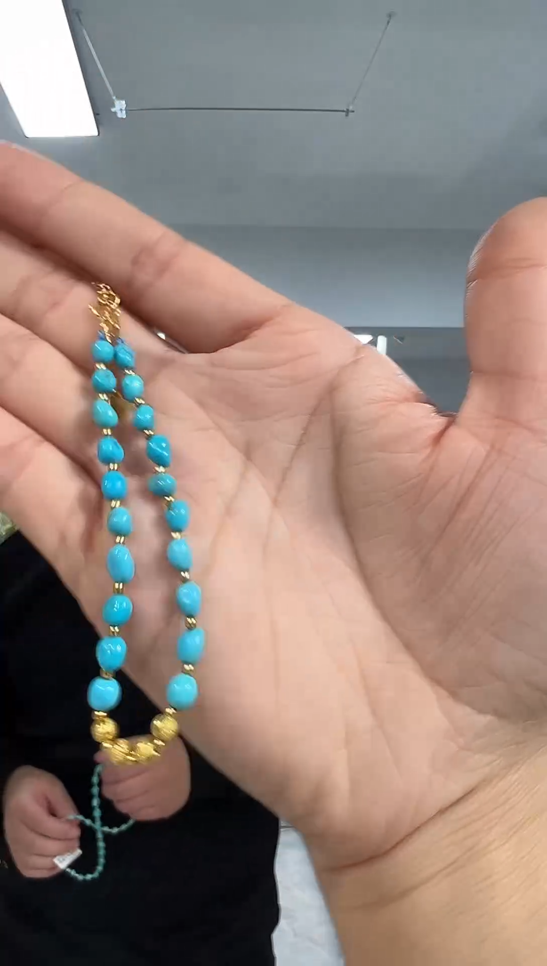 【闪购商品】绿松石手串银S925镶嵌发货一件