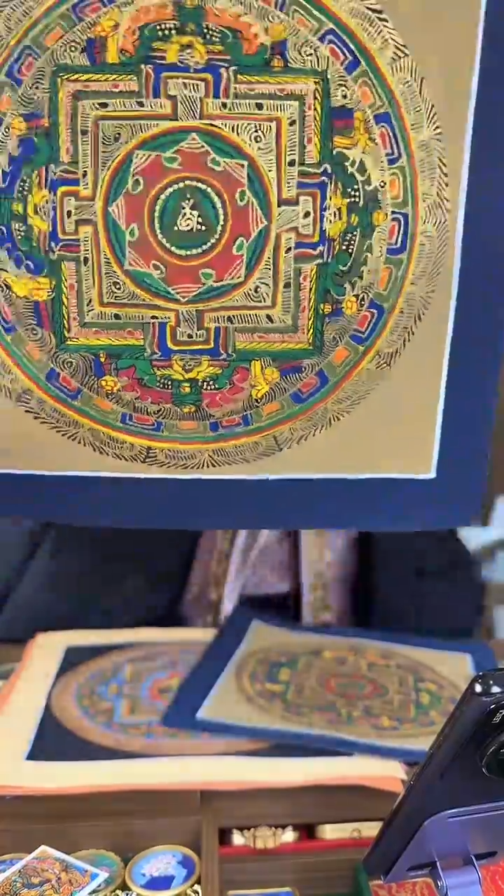 吊坠坛城-纯手绘唐卡