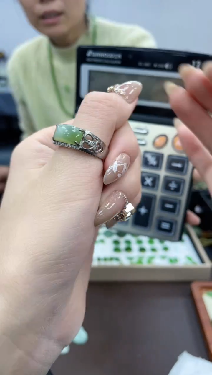 【闪购商品】和田玉戒指银S925镶嵌多样性拍一发一088