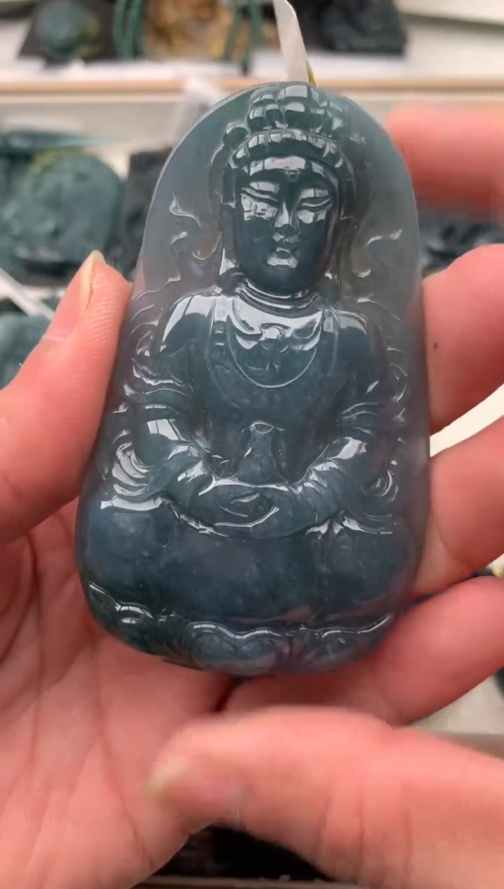 【闪购商品】翡翠颈饰未镶嵌观音