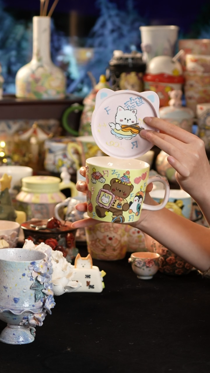 其他陶景德镇釉下彩手绘设计师款陶瓷