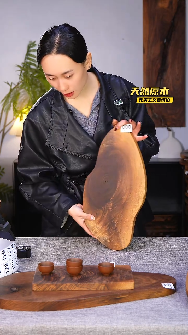 木北美黑胡桃原木.干裂疤结不属于商品质量问题完美主义者慎拍