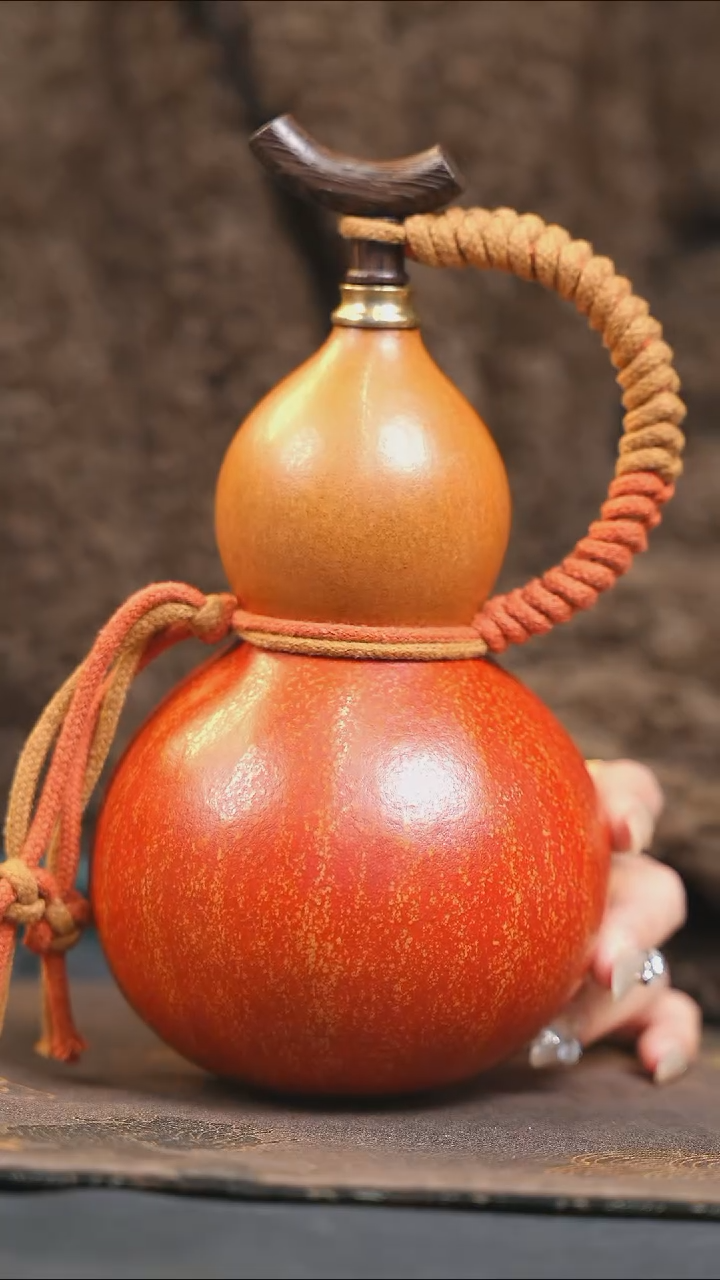 【闪购商品】XM254大漆酒葫芦不包手串及旋转底座