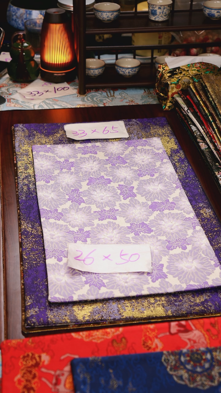 【花间绮梦双面】中国风干泡织锦茶席26*50