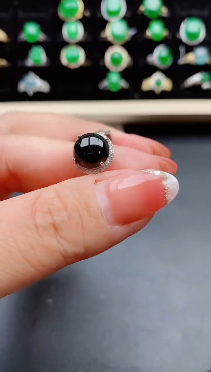 【闪购商品】翡翠戒指银S925镶嵌1212