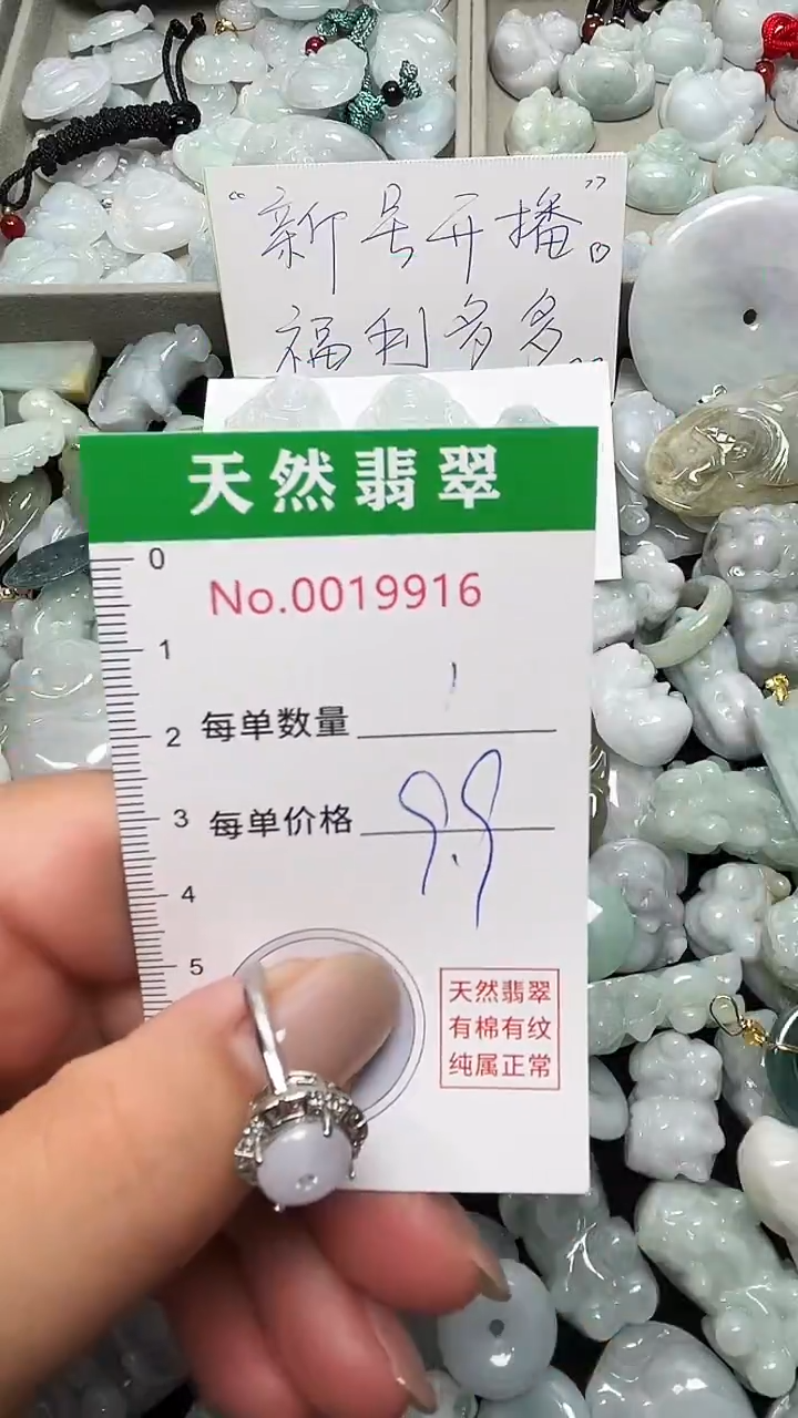翡翠未镶嵌吊坠(不含链)9916