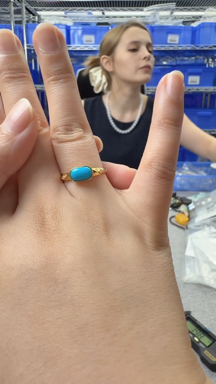 绿松石未镶嵌戒指327秒拍号假一罚十