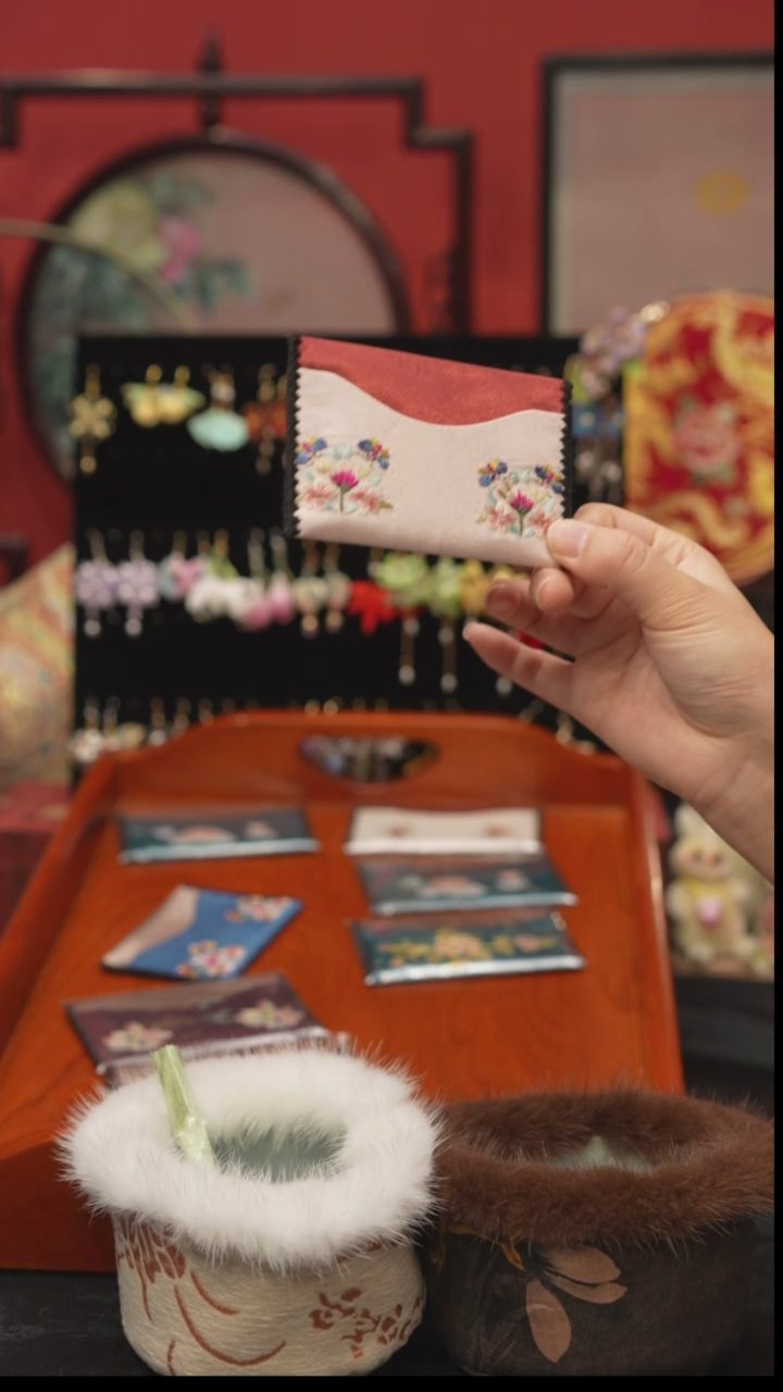 刺绣晨*非遗手工绒花饰品