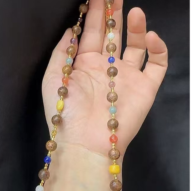 非金属仿水晶项链 ananstudio 彩色转运项链