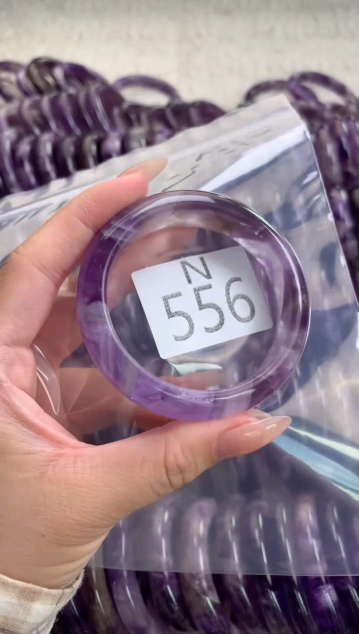 水晶珠宝半成品未镶嵌水晶手镯556-55