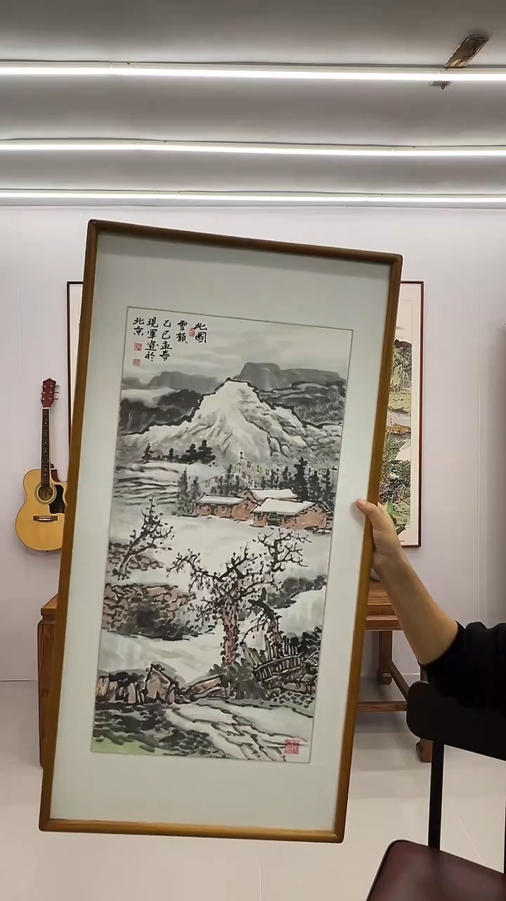 国画向*张现军 90*45 四条屏 春夏秋冬 