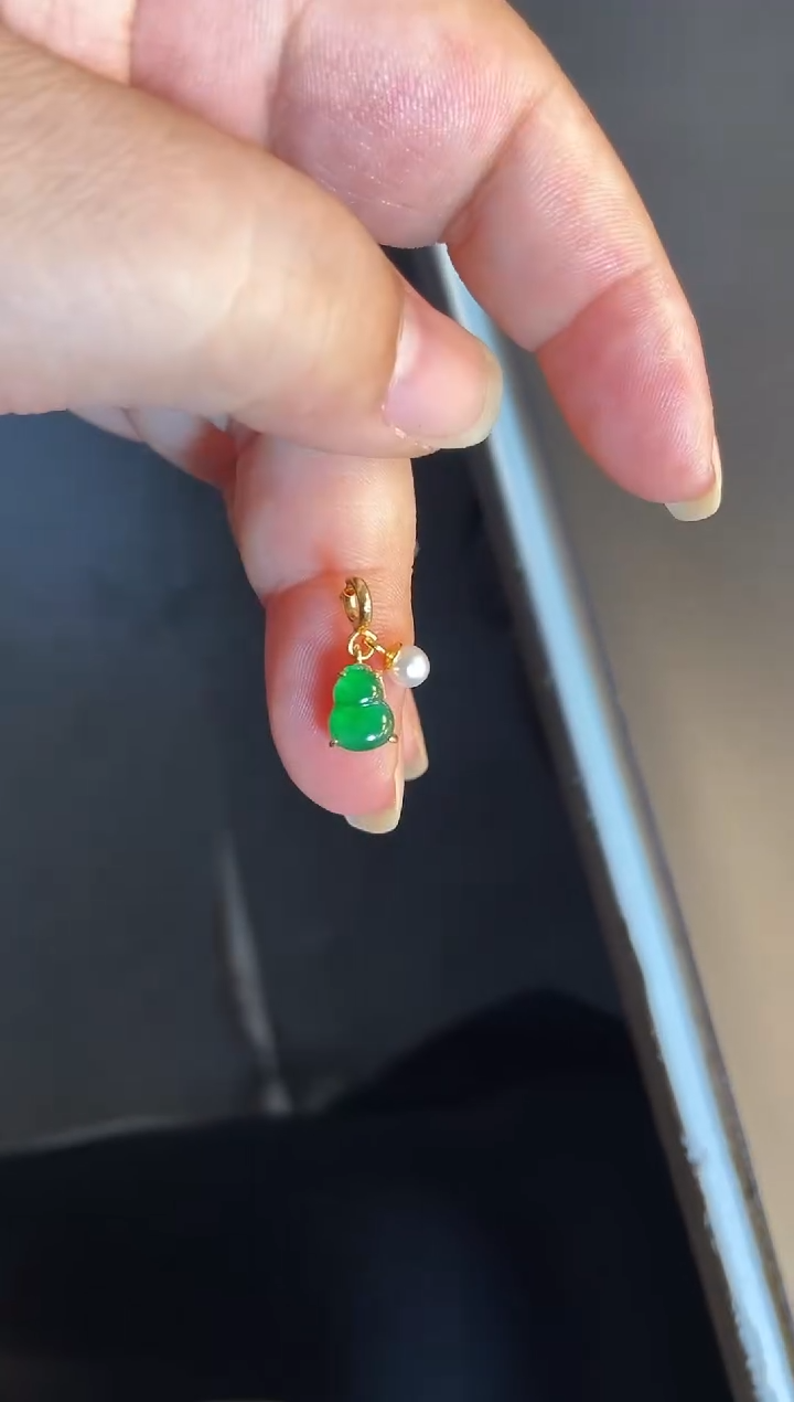 吊坠(不含链)银S925镶嵌翡翠1