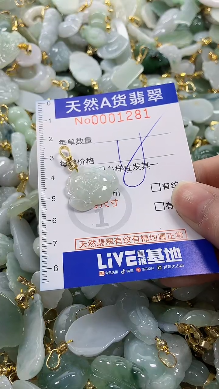 颈饰未镶嵌翡翠纯天然货翡翠