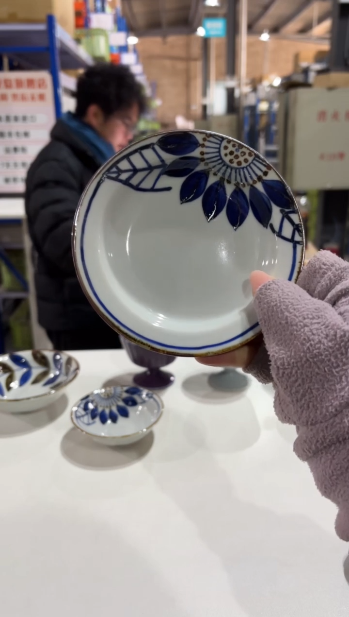 玻璃纸大丽花  西餐盘（小）口径13cm