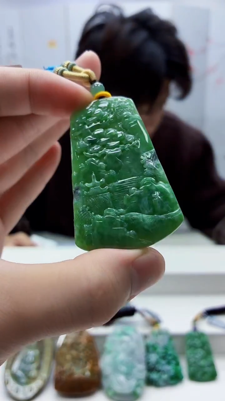 未镶嵌定制翡翠5145bb-毛货挂件15