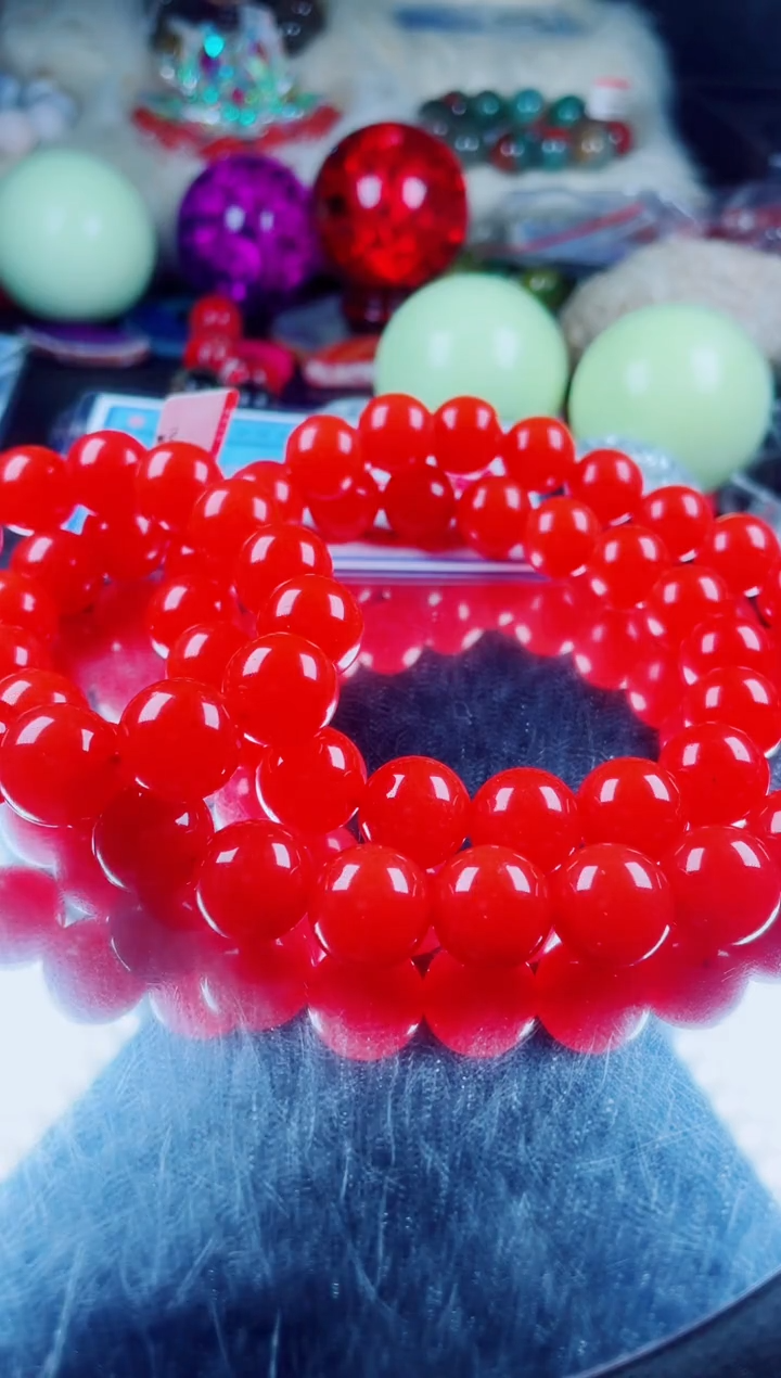 玛瑙/玉髓项链未镶嵌红三项链卡14