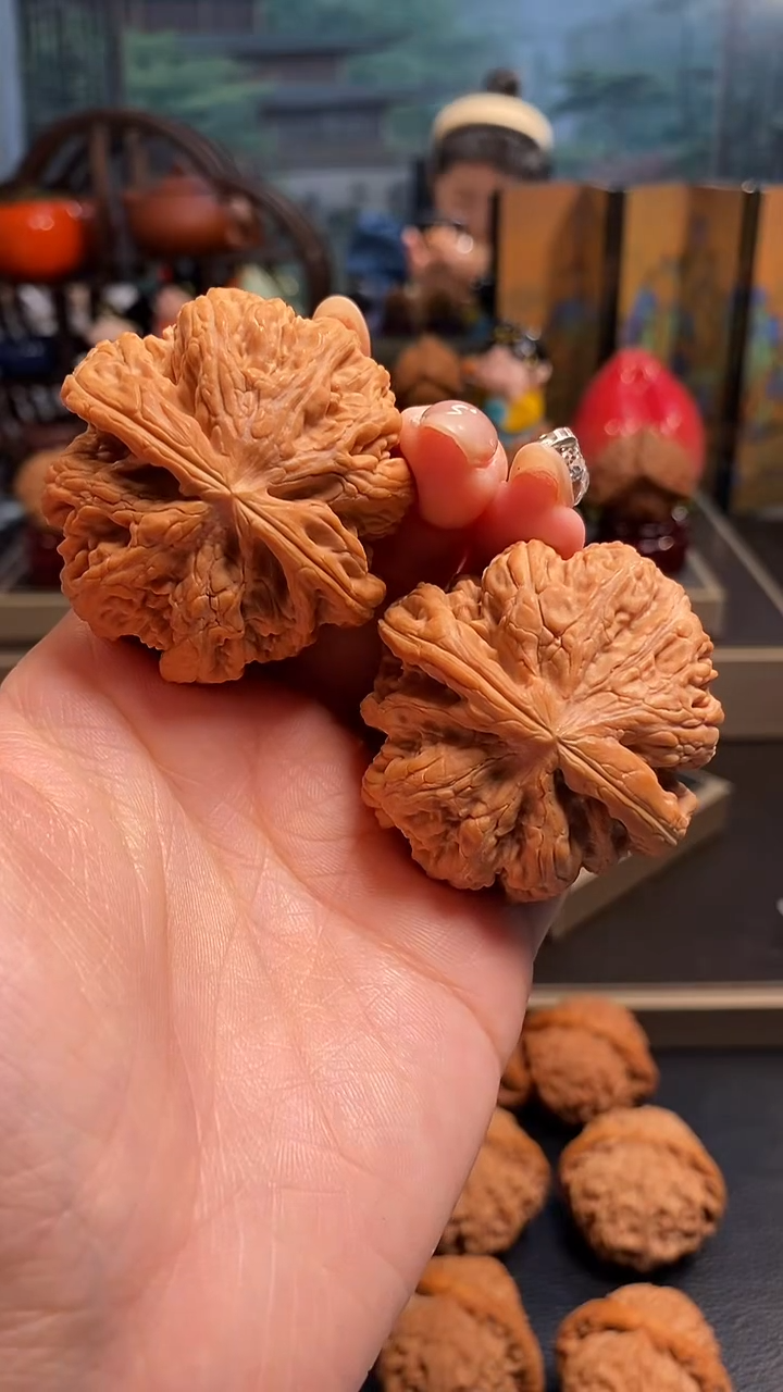 【闪购商品】文玩核桃把件A 657大粗筋46尺