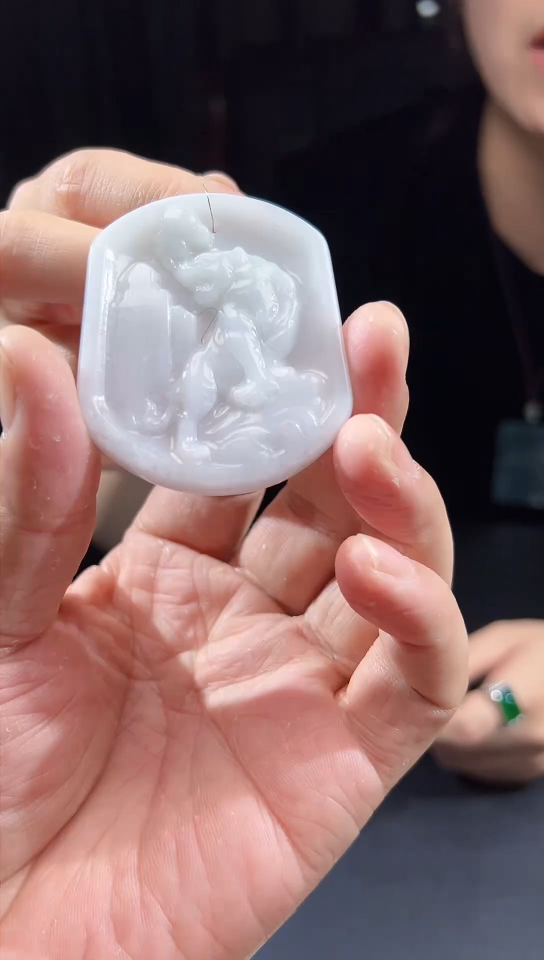 【闪购商品】翡翠颈饰未镶嵌天然A货翡翠（多样性发）虎牌12144