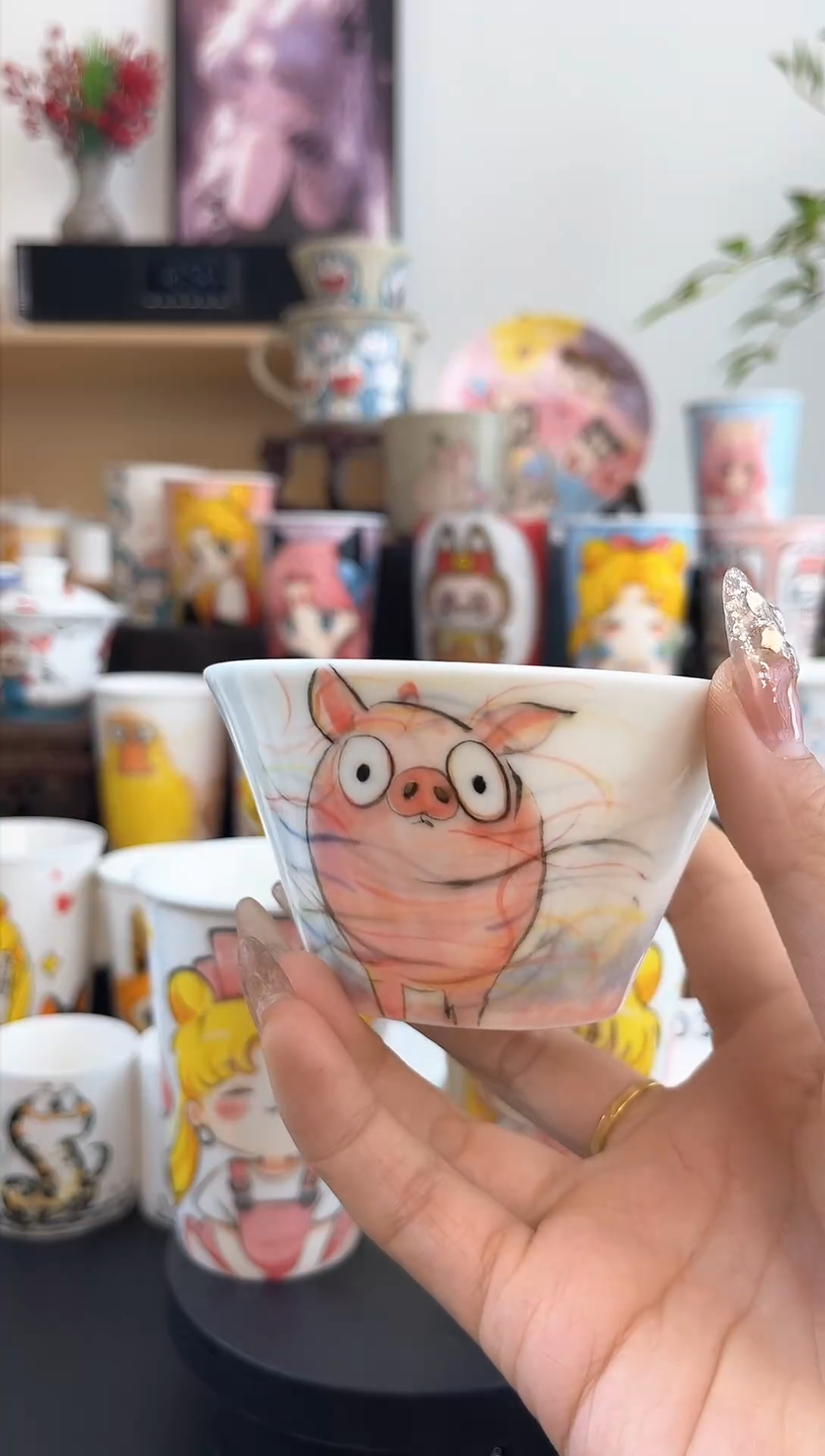 【闪购商品】摆件笙笙漫手工手绘小杯杯