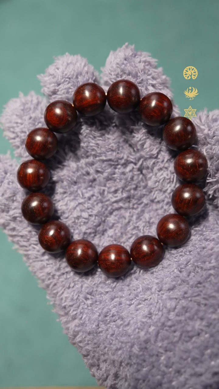 手串/手链小叶紫檀小叶紫檀琴料满天星15mm佛珠