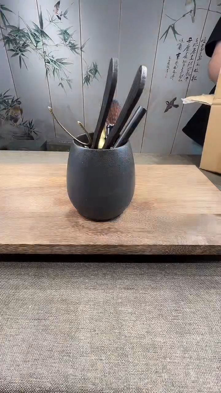 @微光茶器黑陶六君子ZHTJ0015