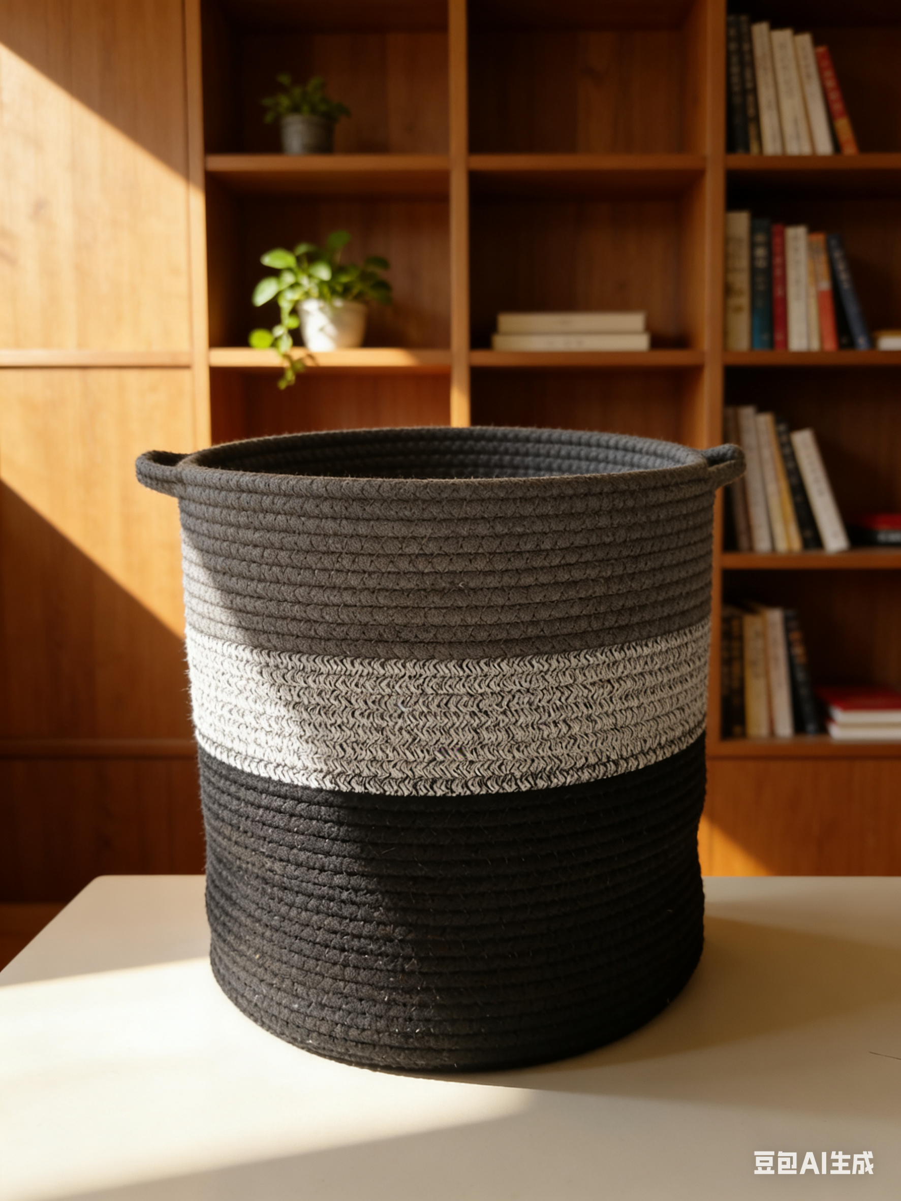 藤编可折叠家用脏衣收纳篮 简约风格衣物整理筐