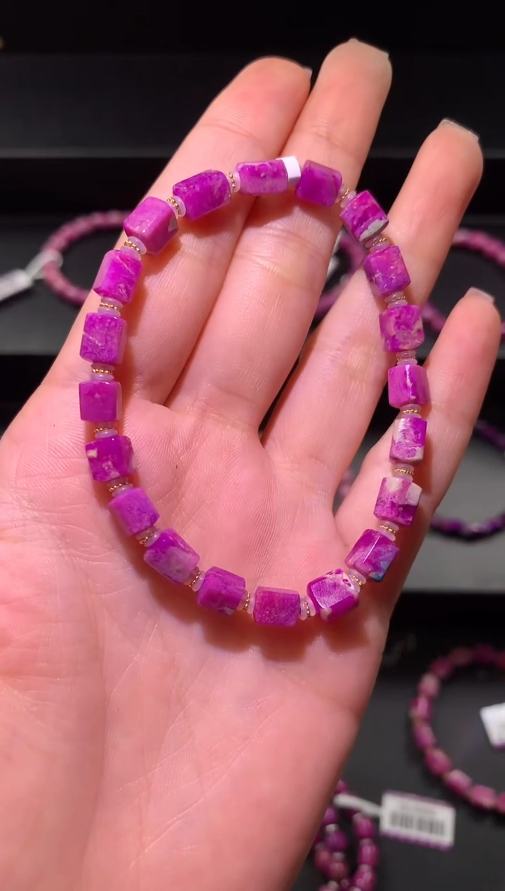 【闪购商品】苏纪石（舒俱来）.18K金镶嵌舒俱来手串