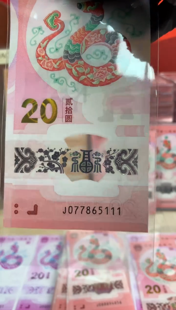 【闪购商品】塑料 蛇钞纪念钞 豹子号 5111