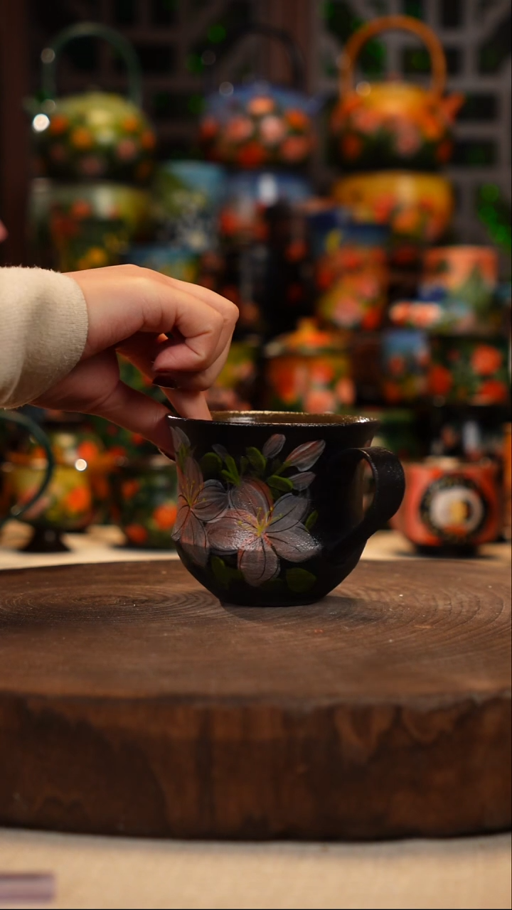 陶瓷油画手绘釉下彩