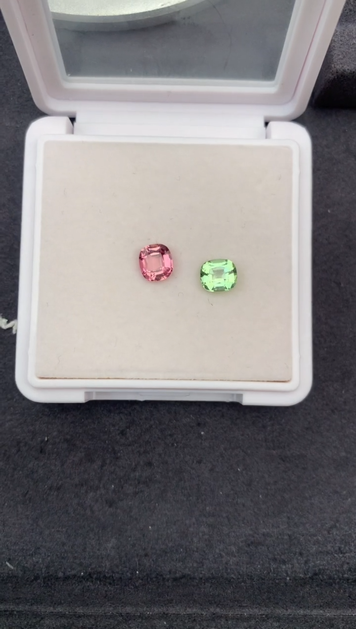 未镶嵌珠宝半成品碧玺2.3ct碧玺 GE 定制