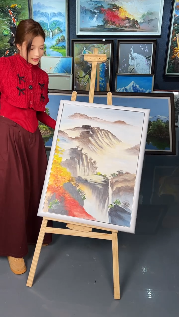 【闪购商品】油画20号手绘油画-60*80-山水