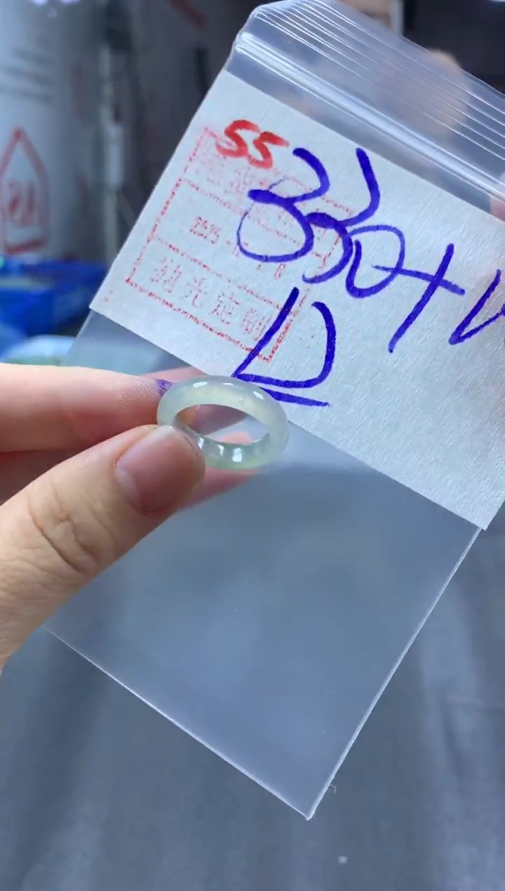 未镶嵌定制翡翠戒圈12#340毛货需精细抛光