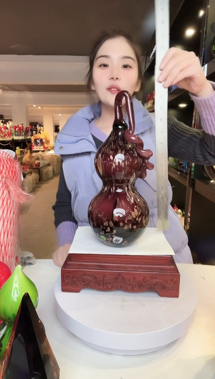 【闪购商品】茶盏琉璃摆件家居摆件