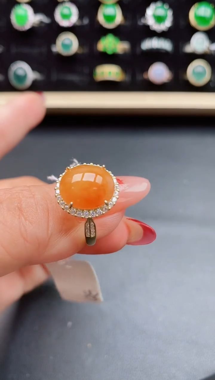 【闪购商品】翡翠戒指银S925镶嵌850050