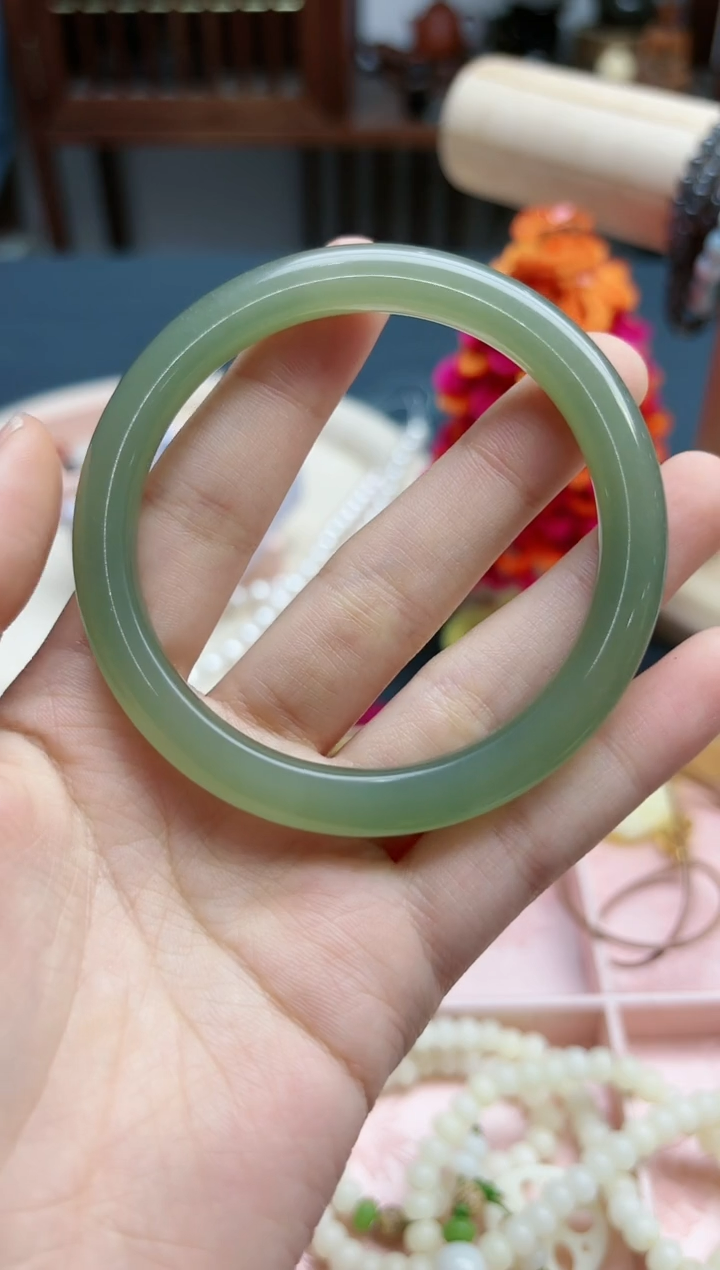 【闪购商品】和田玉手镯未镶嵌和田玉57#手镯*1 ZD