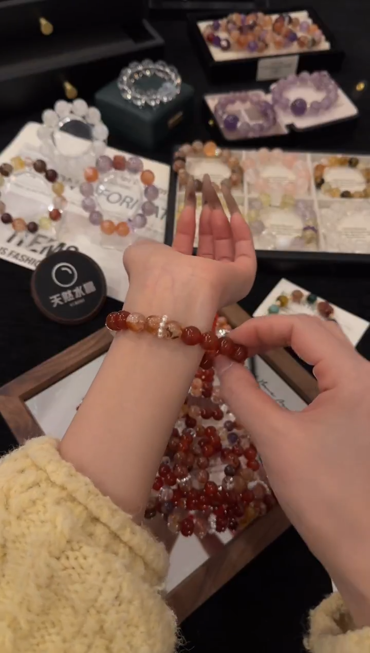 未镶嵌手链水晶新年礼物x3338